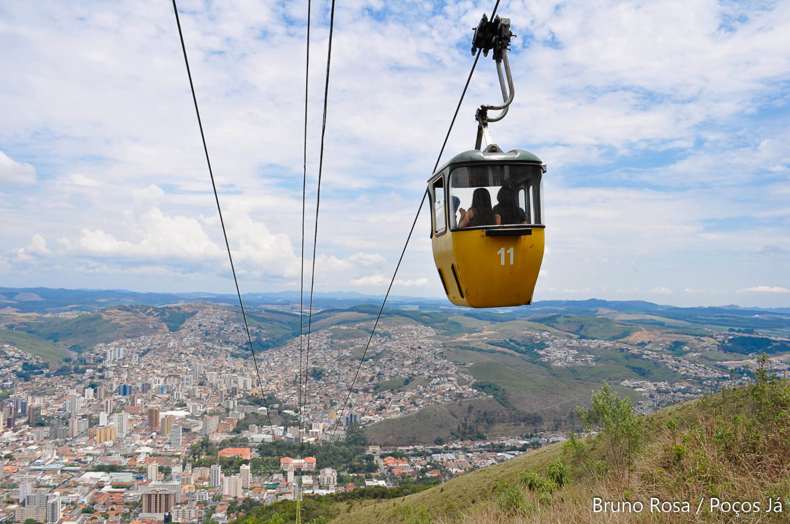 Teleférico amarelo – Poços de Caldas