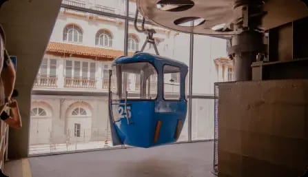 Teleférico azul
